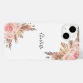 Rose Pampas gras Case-Mate iPhone Hülle (Rückseite (Horizontal))