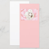 Rose Pantoletten Rosa Einladung (Vorne/Hinten)