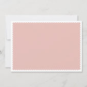 Rose Papagei picado Mexikanisches Mädchen Dusche Einladung (Rückseite)