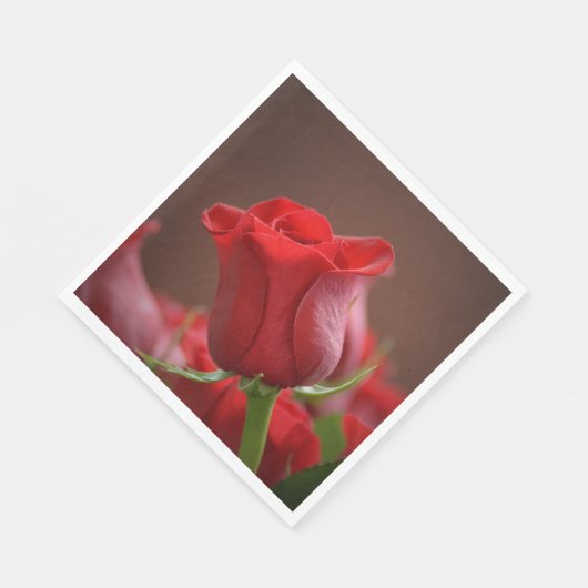 Rose Paper Napkin Serviette (Ecke)