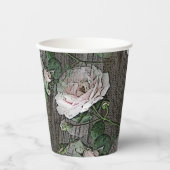 Rose Papier-Cup Pappbecher (Vorderseite)