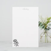 Rose Papier - Personalisiert (Stehend Vorderseite)