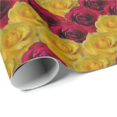 Rose-Papier Romantische Rose Geschenkpapier (Rolleneckpunkt)