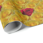 Rose-Papier Romantische Rose Geschenkpapier (Rolleneckpunkt)