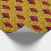 Rose-Papier Romantische Rose Geschenkpapier (Ecke)