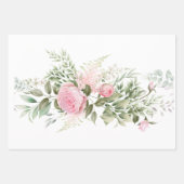 Rose Papierblätter Geschenkpapier Set (Vorderseite 3)