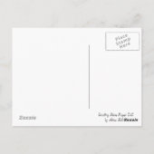 Rose-Papierpuppenkarte Postkarte (Rückseite)