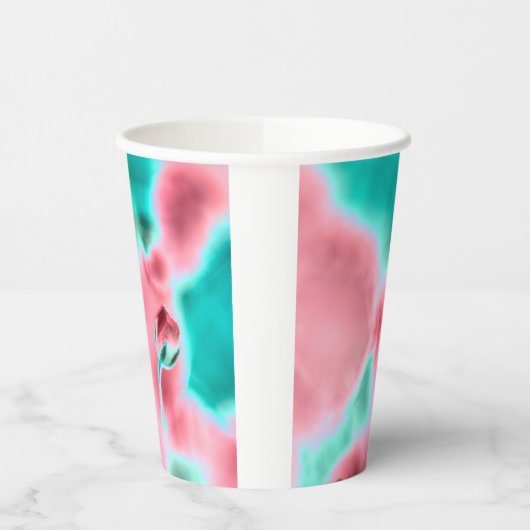 Rose-Papiertasse Pappbecher (Links)