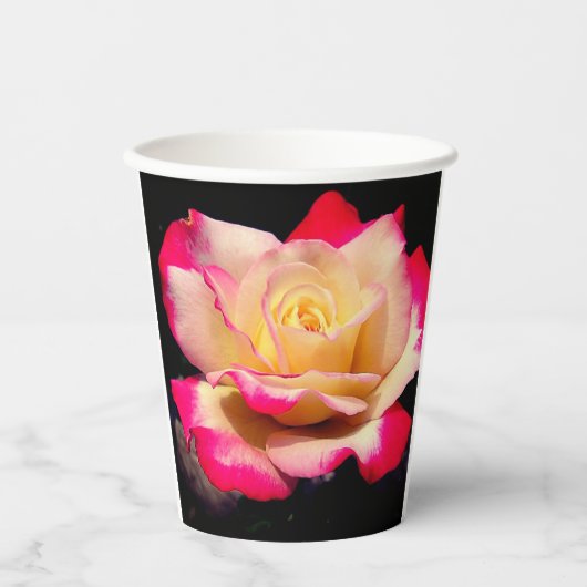 Rose Pappbecher (Vorderseite)