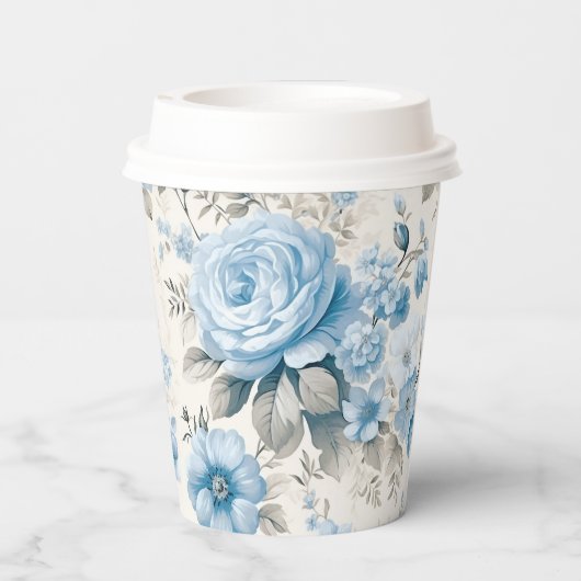 Rose Pappbecher (Rückseite)