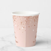 Rose Pappbecher (Rechts)