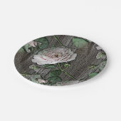 Rose Pappteller (Schrägansicht)