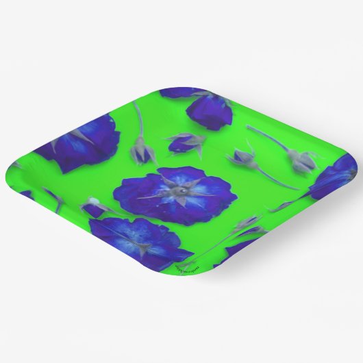 Rose Pappteller (Gewinkelt)