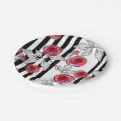 Rose Pappteller (Schrägansicht)