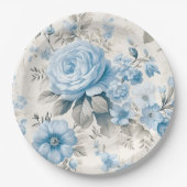 Rose Pappteller (Vorderseite)