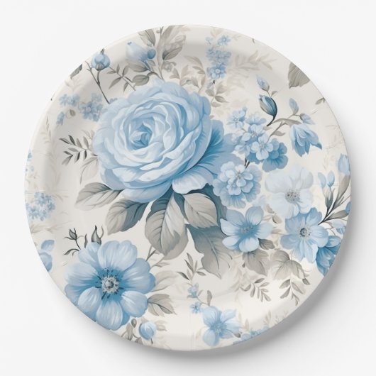 Rose Pappteller (Vorderseite)