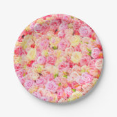 Rose Pappteller (Vorderseite)