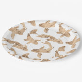 Rose Pappteller (Schrägansicht)