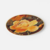 Rose Pappteller (Schrägansicht)