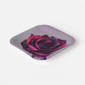 Rose Pappteller (Gewinkelt)