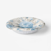 Rose Pappteller (Gewinkelt)