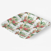 Rose Pappteller (Gewinkelt)