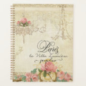 Rose Paris Chandelier Elegant Bridal Wedding Planer (Vorderseite)