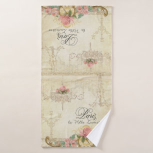 Rose Paris Pariser Kronleuchter Vintages Elegant Badhandtuch Set
