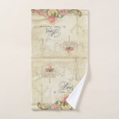 Rose Paris Pariser Kronleuchter Vintages Elegant Badhandtuch Set (Handtuch)