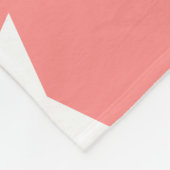 Rose Pastell & White Star Design Fleecedecke (Ecke)