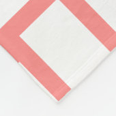 Rose Pastell & White Weave Design Fleecedecke (Ecke)