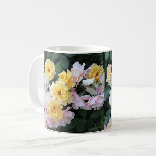 Rose Pastelle Kaffeetasse (Vorderseite Links)