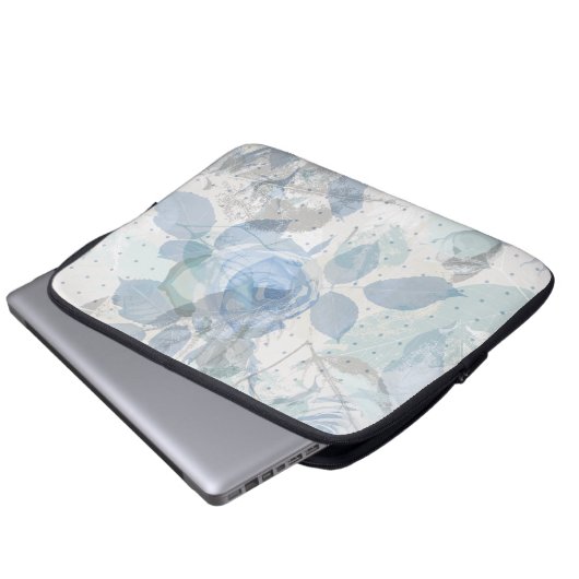 Rose pastellfarben laptopschutzhülle (Vorne Knopf)