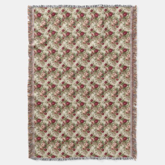 Rose Pattern Beauty Decke (Vorderseite Vertikal)