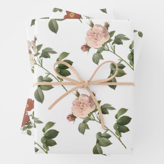Rose Pattern Geschenkpapier Set (Beispiel)
