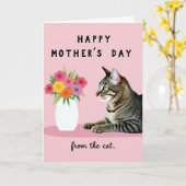 Rose Pattern Mothers Day Card Karte (Gelbe Blume)