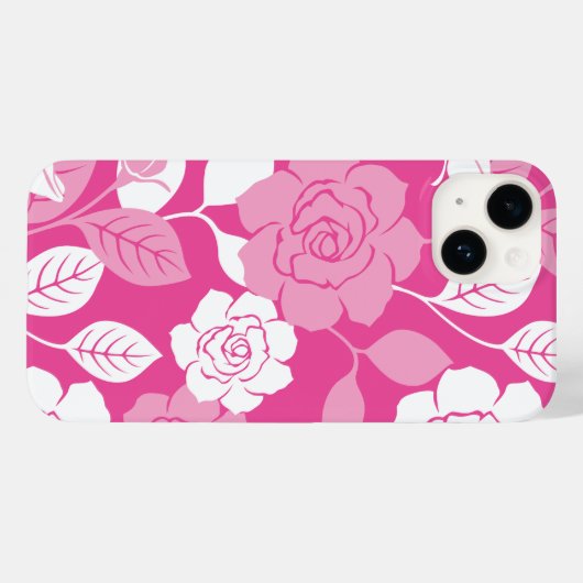 ROSE PATTERN (PINK) Case-Mate iPhone HÜLLE (Rückseite (Horizontal))