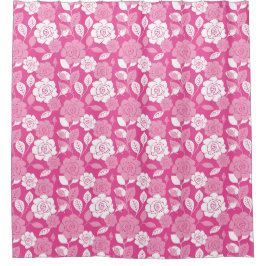 ROSE PATTERN (PINK) DUSCHVORHANG