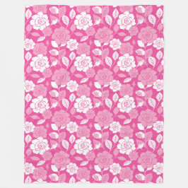 ROSE PATTERN (PINK) FLEECEDECKE