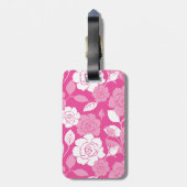 ROSE PATTERN (PINK) GEPÄCKANHÄNGER (Rückseite vertikal)