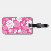 ROSE PATTERN (PINK) GEPÄCKANHÄNGER (Rückseite horizontal)