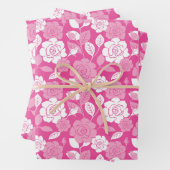 ROSE PATTERN (PINK) GESCHENKPAPIER SET (Beispiel)