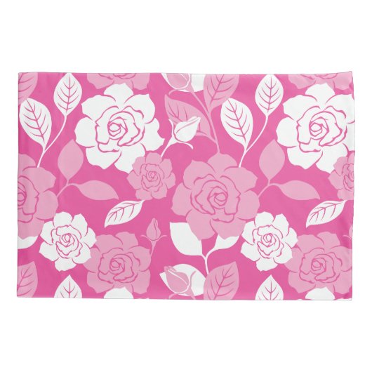 ROSE PATTERN (PINK) KISSENBEZUG (Rückseite-Links)