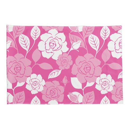 ROSE PATTERN (PINK) KISSENBEZUG (Rückseite-Rechts)