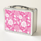 ROSE PATTERN (PINK) METALL BROTDOSE (Rückseite)