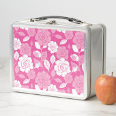 ROSE PATTERN (PINK) METALL BROTDOSE (Beispiel)