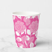 ROSE PATTERN (PINK) PAPPBECHER (Rechts)