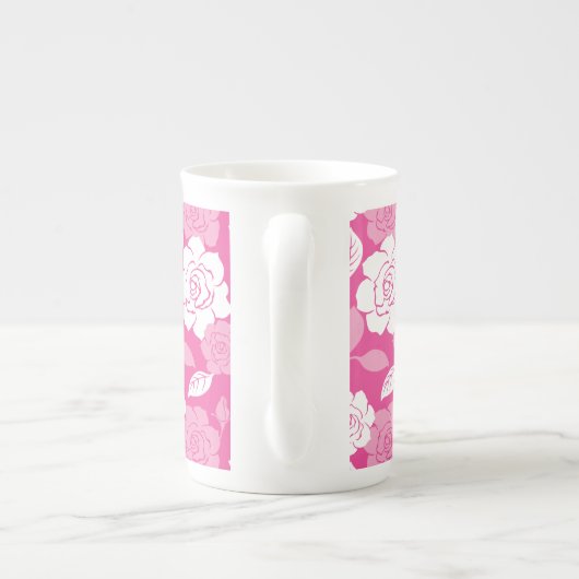 ROSE PATTERN (PINK) PORZELLANTASSE (Rückseite)