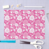 ROSE PATTERN (PINK) SEIDENPAPIER (Handwerk)