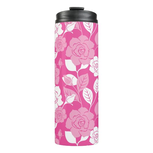 ROSE PATTERN (PINK) THERMOSBECHER (Vorderseite)